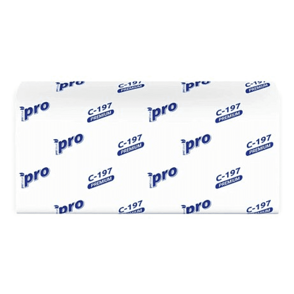 Полотенца бумажные  PROtissue V - сложение 200 листов, 2 слоя, 100% целлюлоза - 3