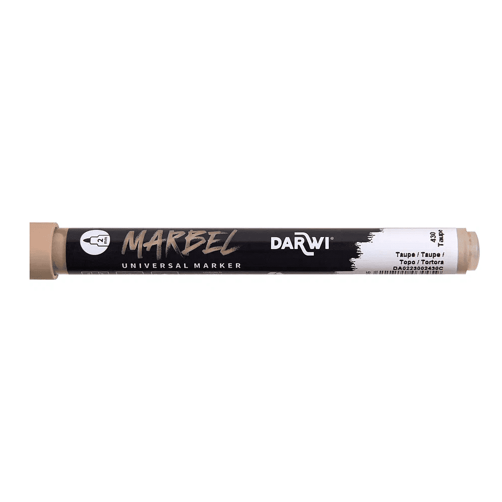 Маркер акриловый "Darwi.Marbel" 430, серо-коричневый - 4
