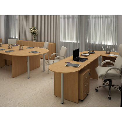 Коллекция Столица стеллаж С-215, 800х337х1880 мм, бук - 8