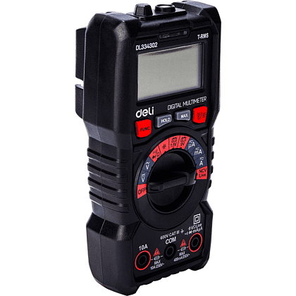Мультиметр цифровой Deli RS EDL334302, 600В, универсальный - 6