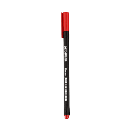 Ручка капиллярная "Sketchmarker Artist fine pen", 0.4 мм, красный