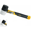 Киянка Deli YS EDL5808, резиновая, фибергласовая рукоятка, черная, белая - 5