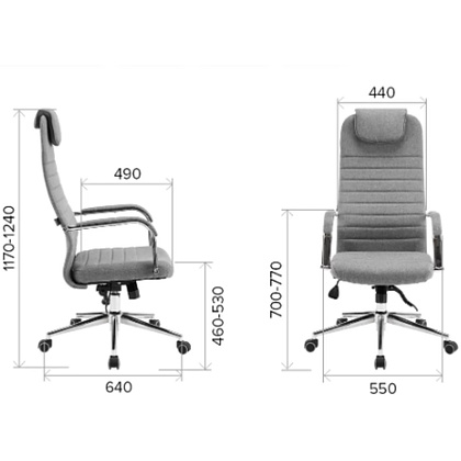 Компьютерное кресло EVERPROF EP-710, ткань, черный - 7