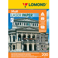 Фотобумага матовая, для лазерной печати "Lomond"