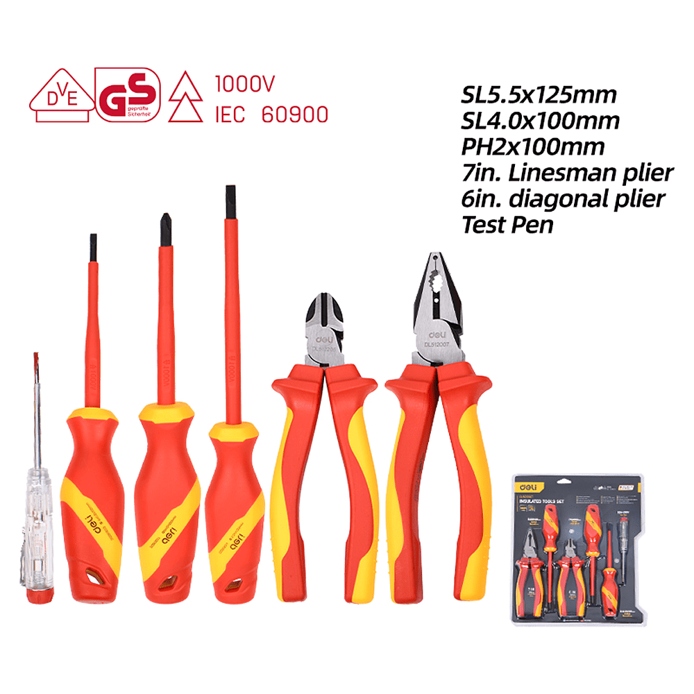 Набор диэлектрического инструмента Deli YS EDL512006T, 6 шт - 6