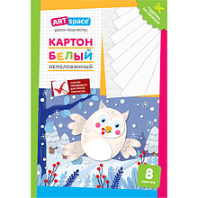 Картон белый набор "Сова", А4