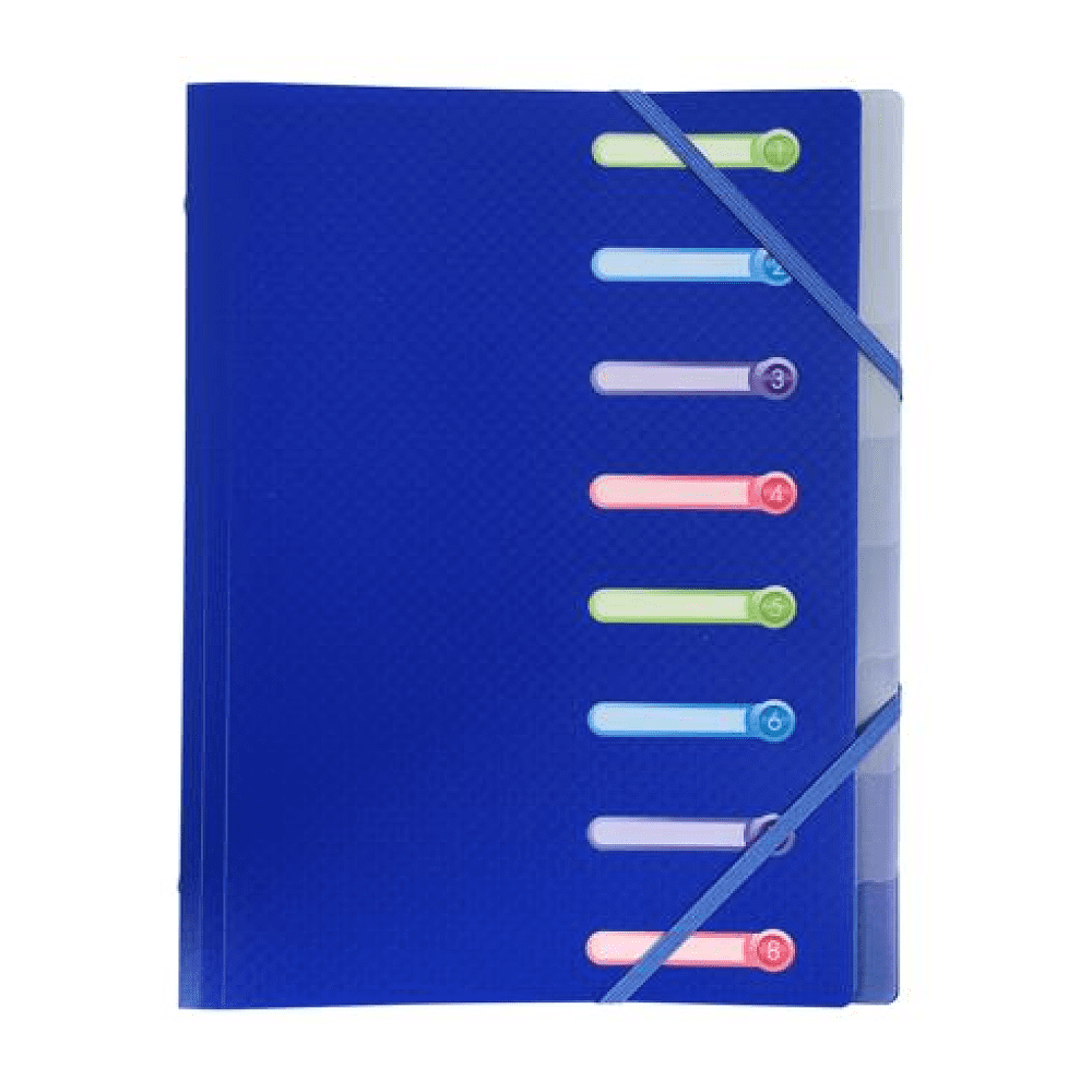 Папка на резинках "Opak", 10 мм, пластик, ассорти - 3