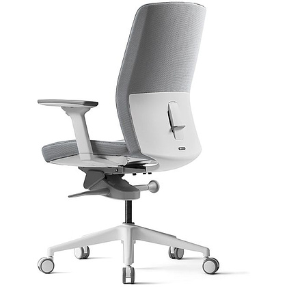Кресло для руководителя BESTUHL "J2", ткань, пластик, серый  - 4