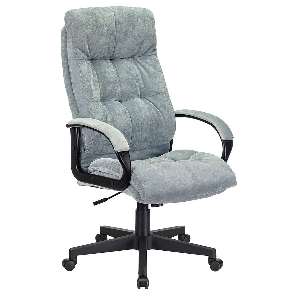 Кресло для руководителя Бюрократ CH-824 серо-голубой Light-28, ткань, пластик