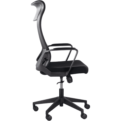 Кресло для руководителя "UTFC Рекорд М-878", пластик, черный  - 3