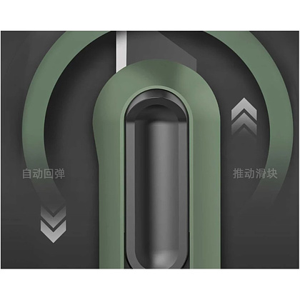 Нож строительный Deli HS EHT4008L, 135x30 мм, трапеция, Soft Touch, зеленый - 6