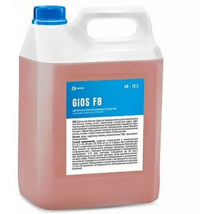 Средство универсальное "GIOS F8" для пенной мойки коптильных камер и др. оборудования, 5 л, высокощелочное