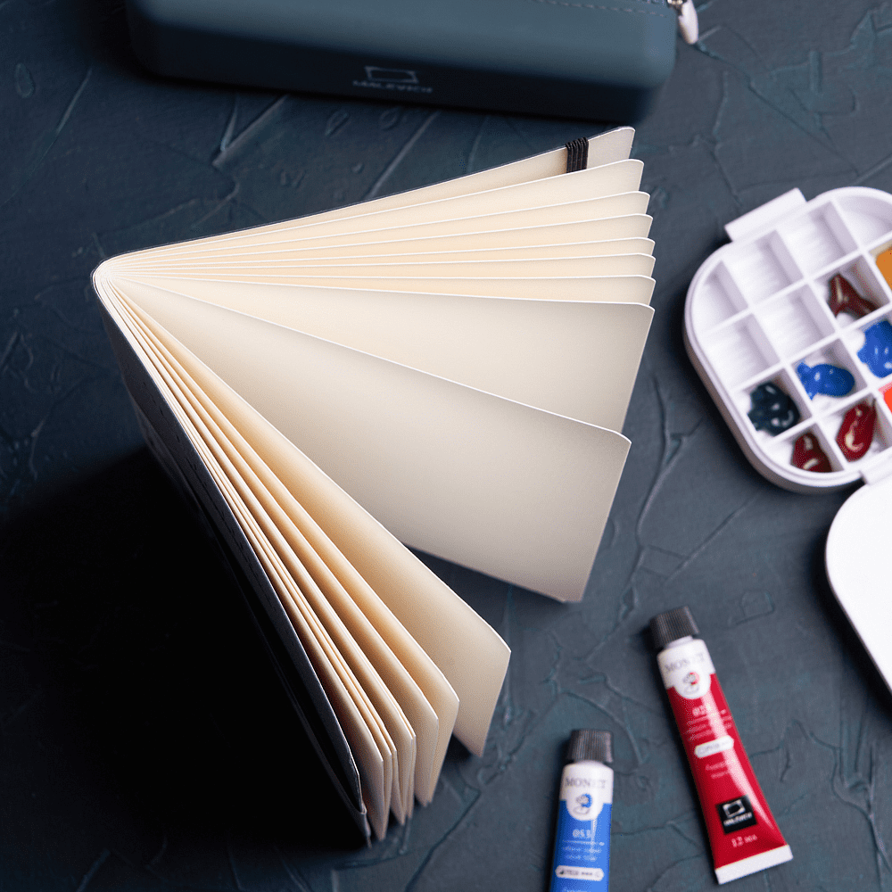 Скетчбук для акварели "Doris", А5, 100% целлюлоза, 300 г/м2, 16 листов, графитовый - 3
