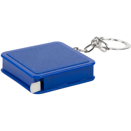 Брелок-рулетка "7305", пластик, металл, 1 м, синий