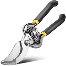 Секатор Deli GS EDL2778, пружина, диаметр реза 20 мм, ручка ПВХ, черный, зеленый