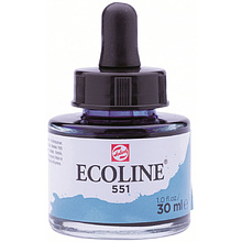 Жидкая акварель "ECOLINE", 551 небесно-голубой светлый, 30 мл