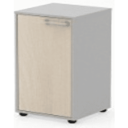 Коллекция Титан Шкаф малый узкий ТН421/2+ТНД21Л/П+ТНТ40/2, 400х400х751, с глухой малой дверью и топом