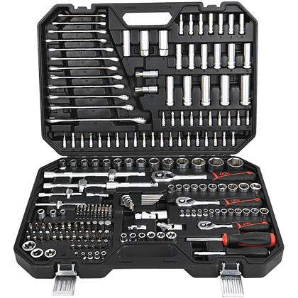 Набор инструмента 1/4", 3/8", 1/2" Deli RS EDQ45216, 216 предметов