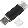 Карта памяти USB Flash 2.0 "Assorti", 8 Gb, OTG/Type-C, черный - 2