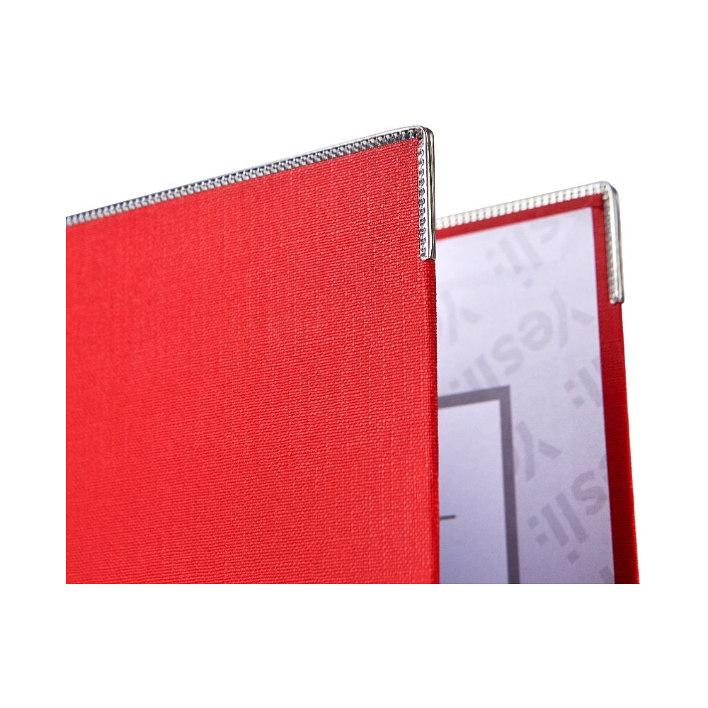 Папка-регистратор "Yesli:", А4, 50 мм, ПВХ Эко, красный - 4