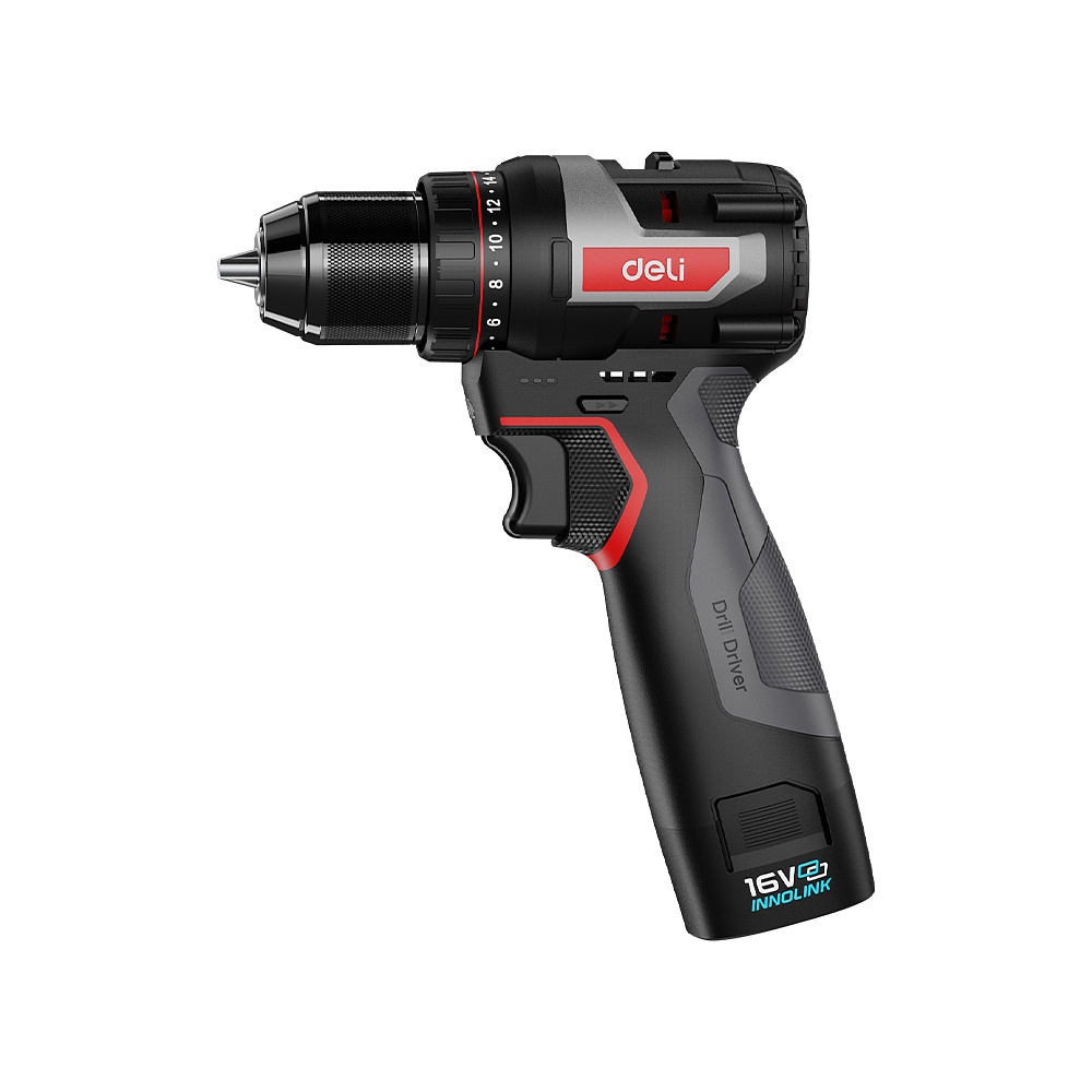Аккумуляторная дрель-шуруповерт Deli RS EDE-DZ16-1D2 16 В, 45 Нм, 2 АКБ, 2 Ач, сумка - 3