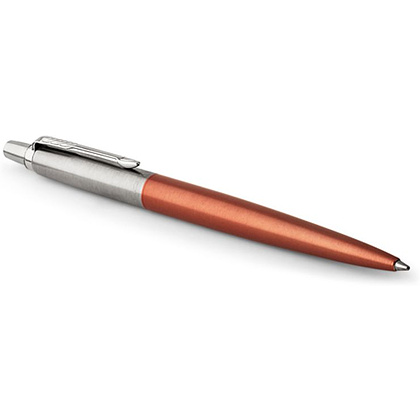 Ручка шариковая автоматическая "Parker Jotter Chelsea Orange CT", 0.7 мм, оранжевый, серебристый, стерж. синий - 2
