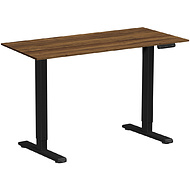 Стол с электроприводом WellDesk Prime 1300x675х18 черный/дуб хантон темный (9191461+9178197)