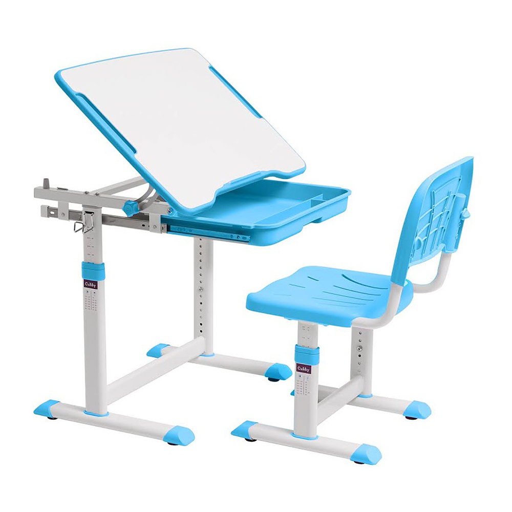 Комплект растущей мебели "CUBBY Sorpresa Blue": парта + стул, голубой - 2