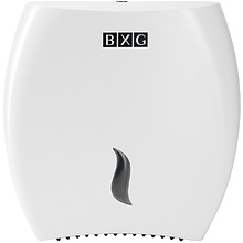 Диспенсер для туалетной бумаги в больших и средних рулонах BXG-PD-8002, ABS-пластик, белый