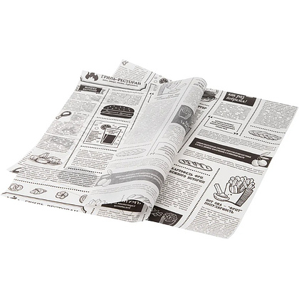 Бумага оберточная Газета, 30,5х30,5 см, парафинированная, 500 листов - 2