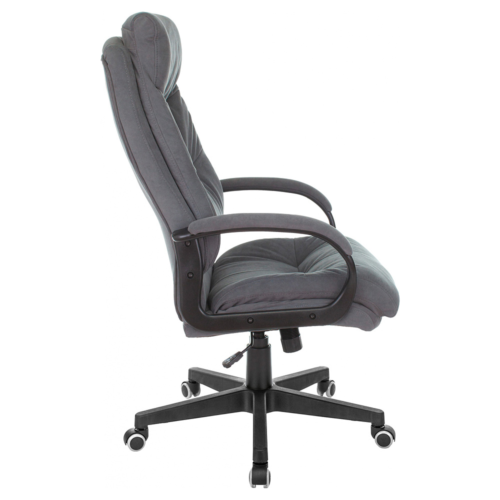 Кресло для руководителя Бюрократ CH-824 Fabric, ткань, пластик, серый - 3