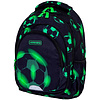 Рюкзак школьный "Neo Football", полиэстер, черный, зеленый - 2