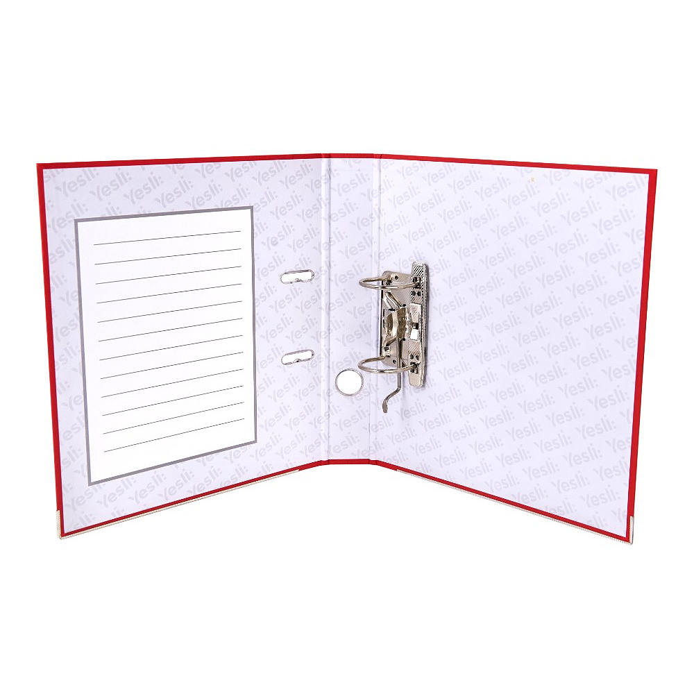 Папка-регистратор "Yesli:", А4, 50 мм, ПВХ Эко, красный - 7