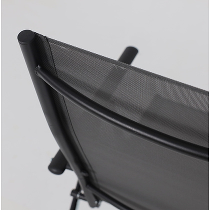 Кресло садовое AksHome CATANIA, ткань, серый, черный - 11