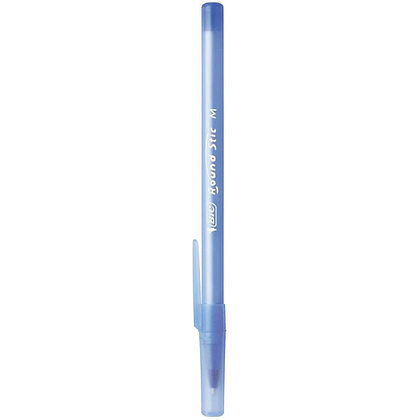 Ручка шариковая "Bic Round Stic", 0.32 мм, голубой, стерж. синий - 2