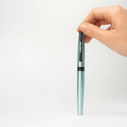 Ручка перьевая EF "Малевичъ", металл, с конвертером, набор два картриджа, бирюзовый перламутр - 8