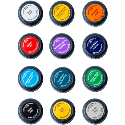 Краска акриловая по ткани "Декола", набор 12 цветов, 20 мл, банки - 8