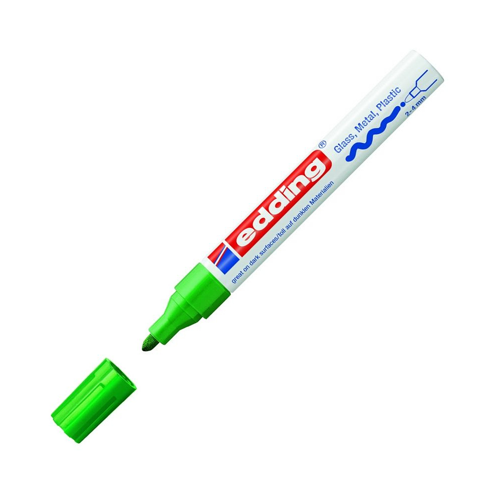 Маркер перманентный на нитрокраске Edding "750", красный - 3