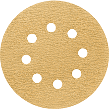 Круг шлифовальный абразивный Krugo Master, 8 отверстий, d125, p.150