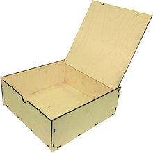 Коробка подарочная "КВ1", 22.5x24.5x10 см, светло-коричневый