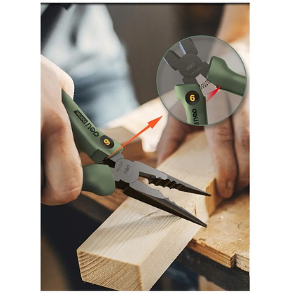 Набор ручного инструмента Deli HS EHT0006L, 6 предметов, Soft Touch, зеленый - 9