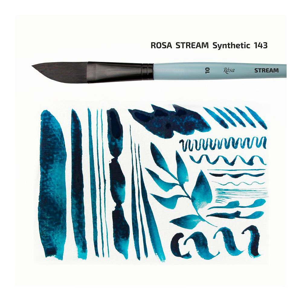 Кисть "ROSA Stream 143", синтетика, даггер лайнер, №4 - 3