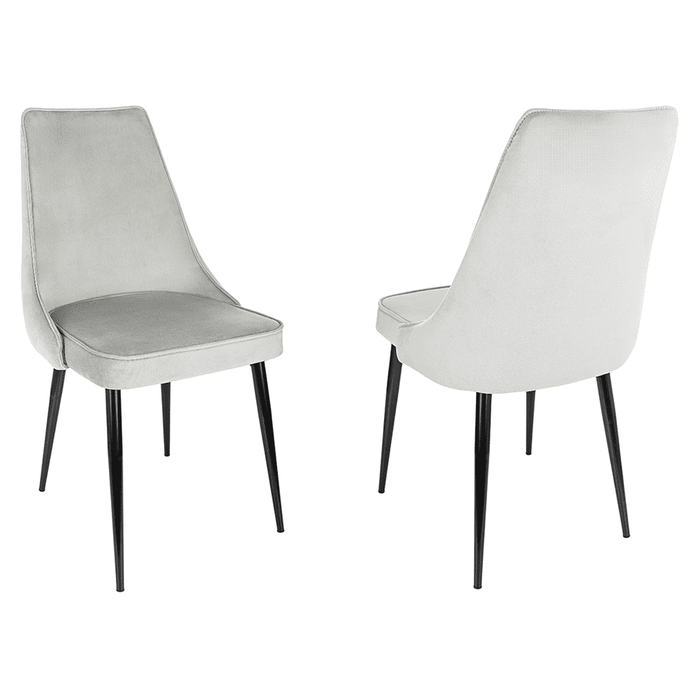 Стул Бюрократ "CH-K4_2", ткань, светло-серый, металл, комплект 2 штуки