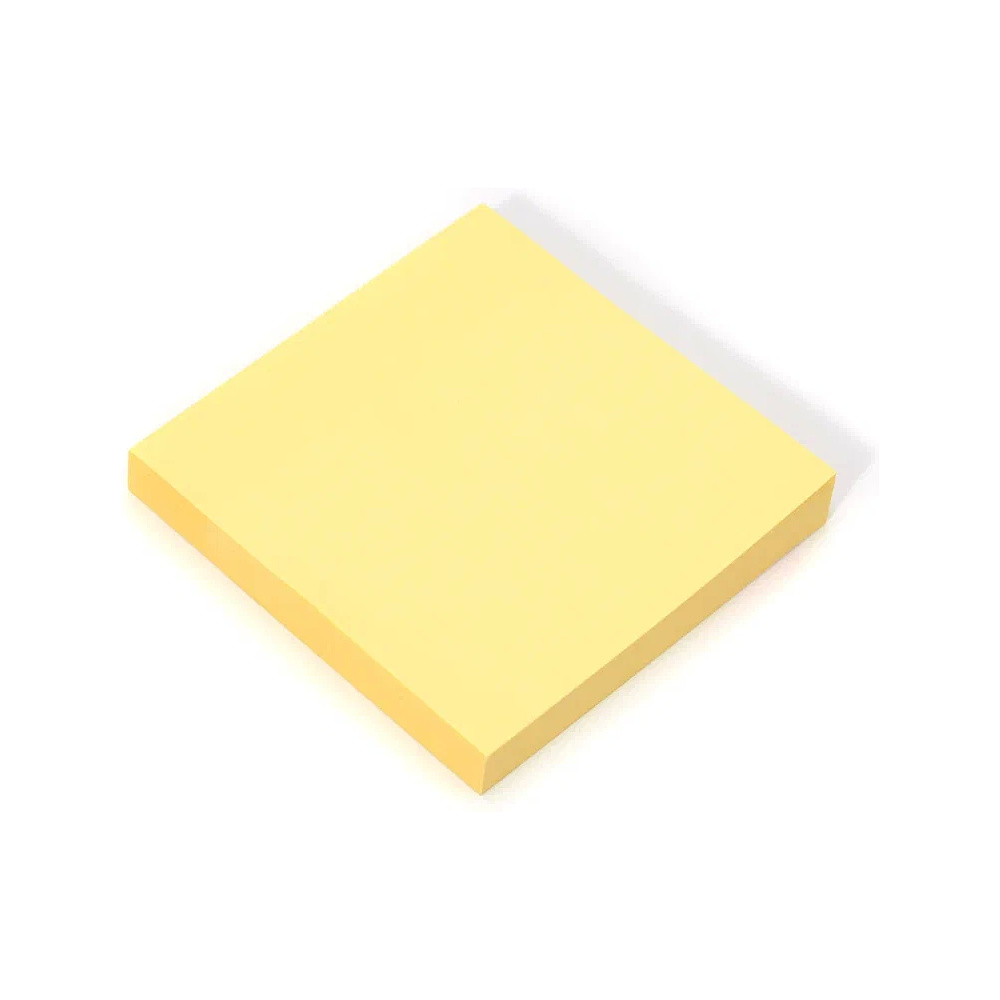 Бумага для заметок на клейкой основе "Yesli", 75х75 мм, желтый пастель - 2