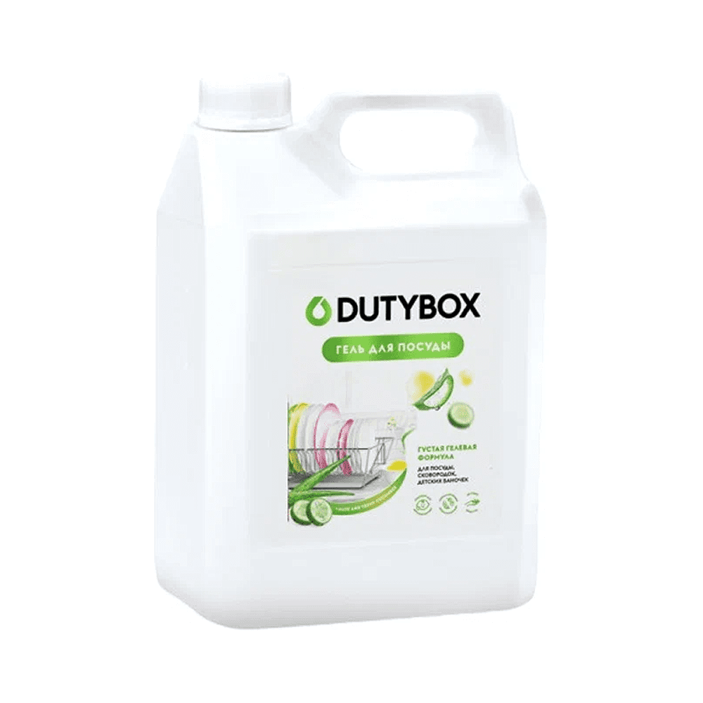 Средство для мытья посуды "Dutybox Алоэ и свежий огурец", экологичное, 5 л