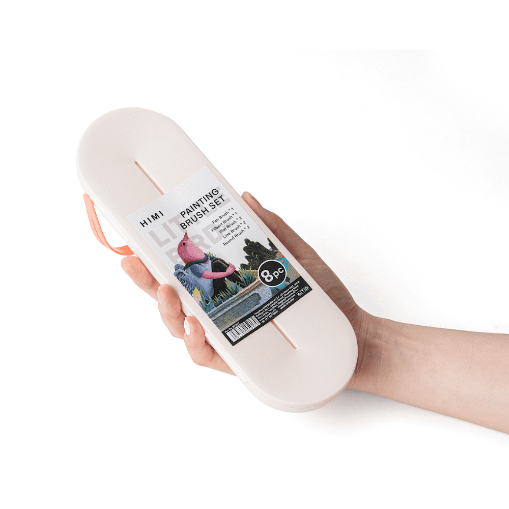 Набор кистей для рисования "Himi Little Bird", синтетика, 8 шт - 7