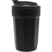 Стакан термический "Tedge" с ремешком, металл, 400 мл, черный