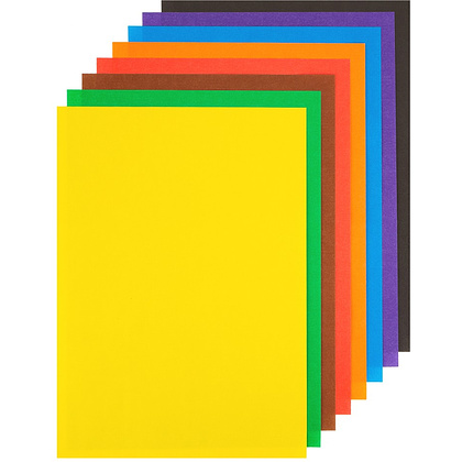 Бумага цветная "Цветик", 8 цветов, 16 листов, А4 - 3