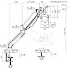 Кронштейн для монитора LDT46-C012E (на один монитор), черный - 9