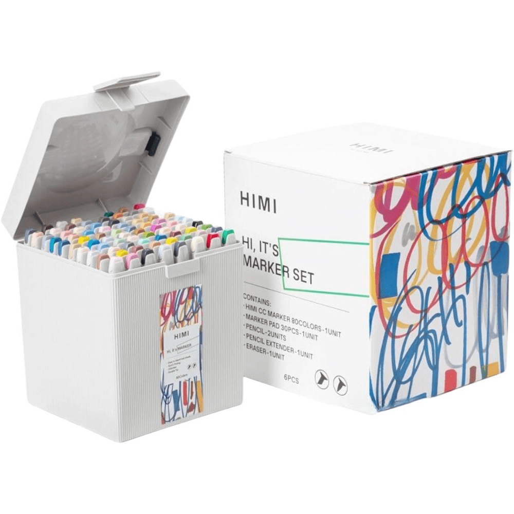 Набор маркеров художественных "Himi", 80 штук